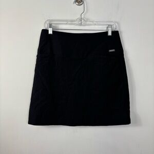 Black Skort Womens M Bike Short Lined Outdoor Casual Pockets Comfort Neutral